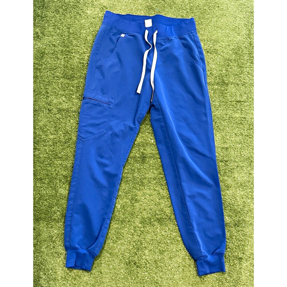 FIGS Technical Collection Women’s XS Blue Jogger Scrub Pants Drawstring Pockets